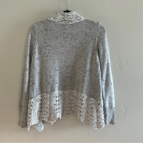 BKE Boutique Open Weave Cardigan Sweater Size Small - Picture 9 of 13